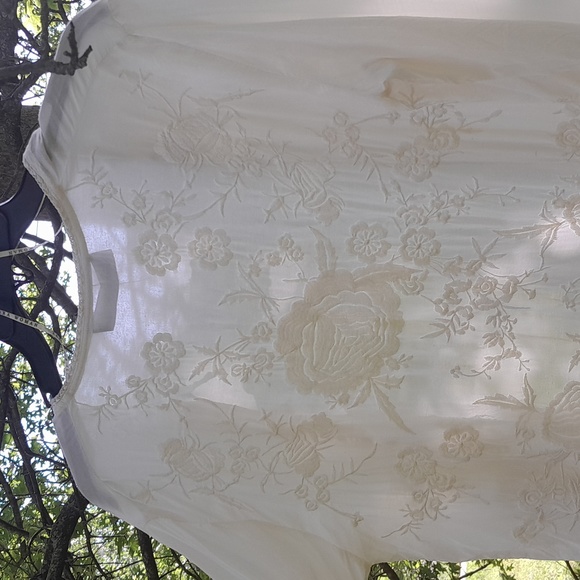 ZARA WOMAN Embroidered Fringe Kimono Jacket Duster - Picture 8 of 9